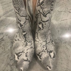 Snake Print Boots